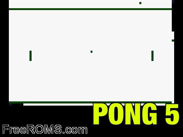 Pong5 by Carl Forhan (1997) (PD) [a1] Atari Lynx game showing 3D box cover and gameplay screenshot